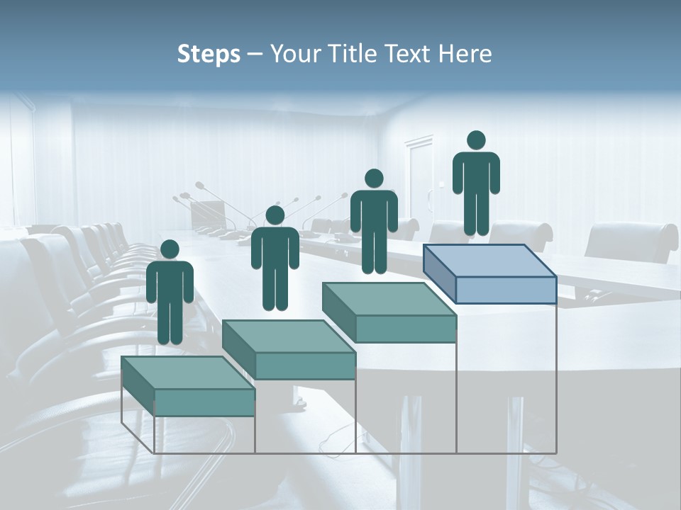 Blue Chair Furniture PowerPoint Template