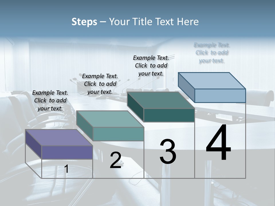 Blue Chair Furniture PowerPoint Template