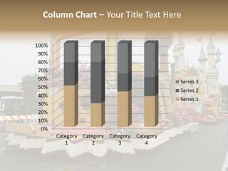 Televised Float Flower PowerPoint Template