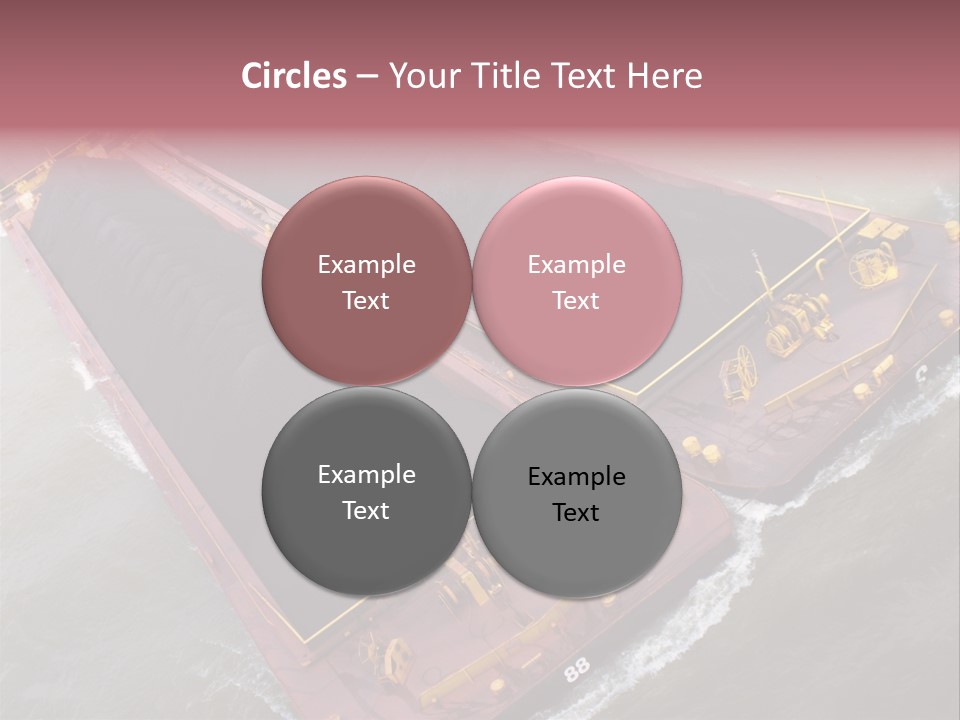 Load Tugboat Logistic PowerPoint Template