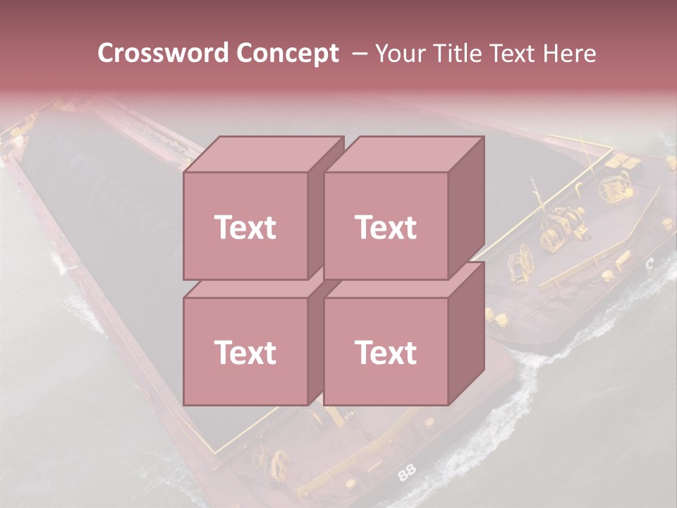 Load Tugboat Logistic PowerPoint Template