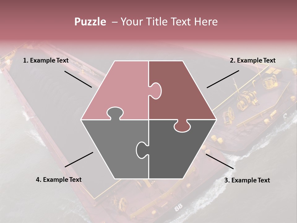 Load Tugboat Logistic PowerPoint Template