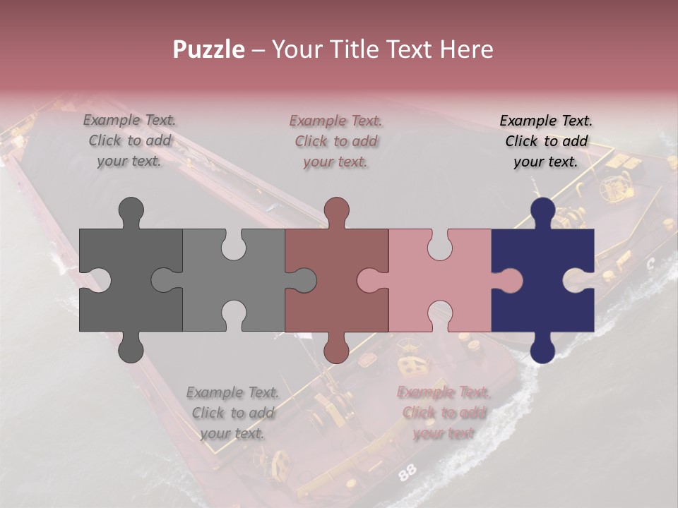 Load Tugboat Logistic PowerPoint Template