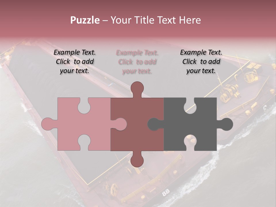 Load Tugboat Logistic PowerPoint Template