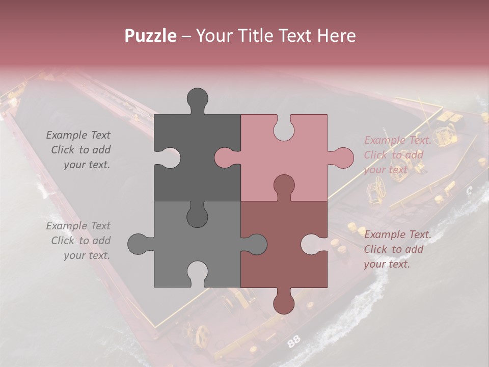 Load Tugboat Logistic PowerPoint Template