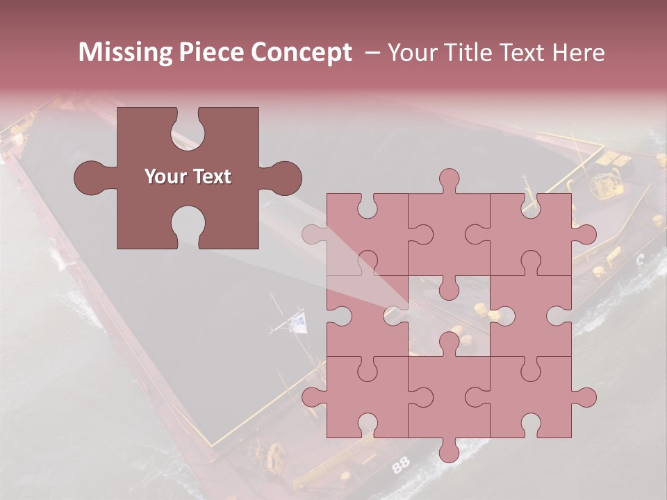 Load Tugboat Logistic PowerPoint Template