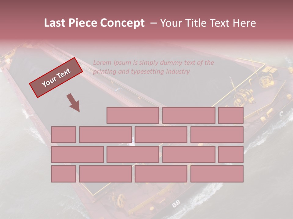 Load Tugboat Logistic PowerPoint Template