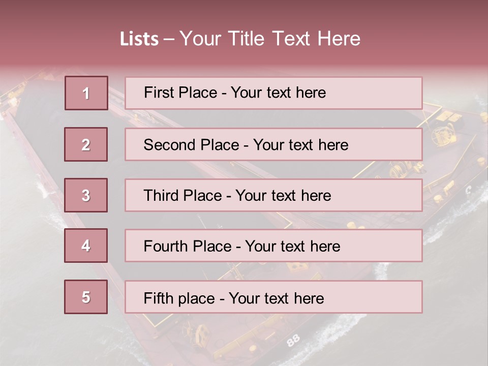 Load Tugboat Logistic PowerPoint Template