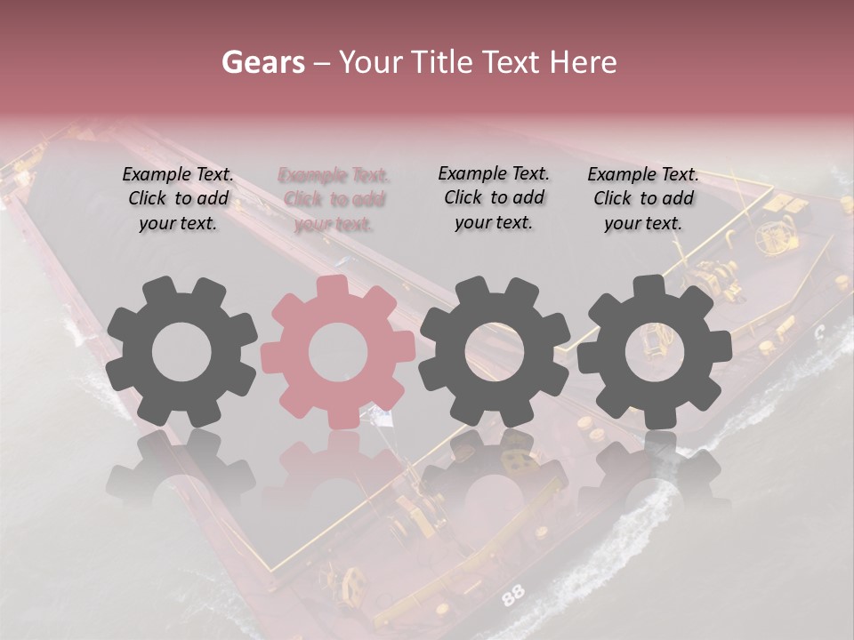 Load Tugboat Logistic PowerPoint Template