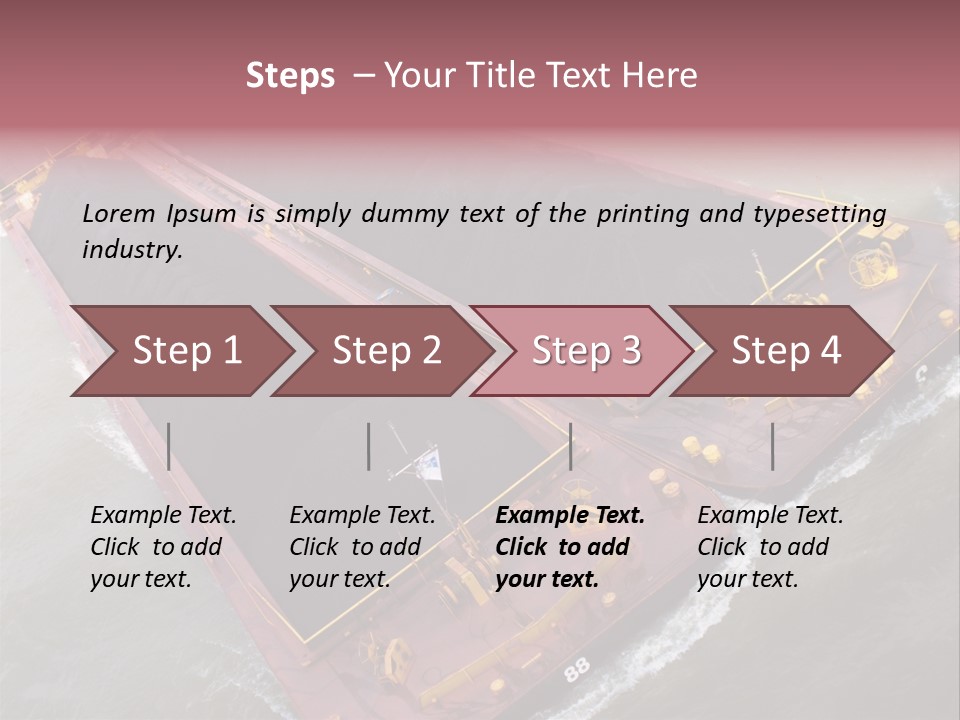 Load Tugboat Logistic PowerPoint Template