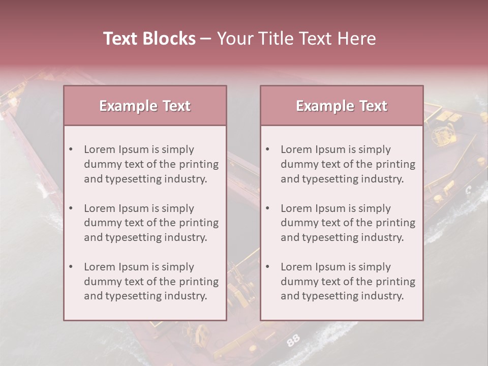 Load Tugboat Logistic PowerPoint Template