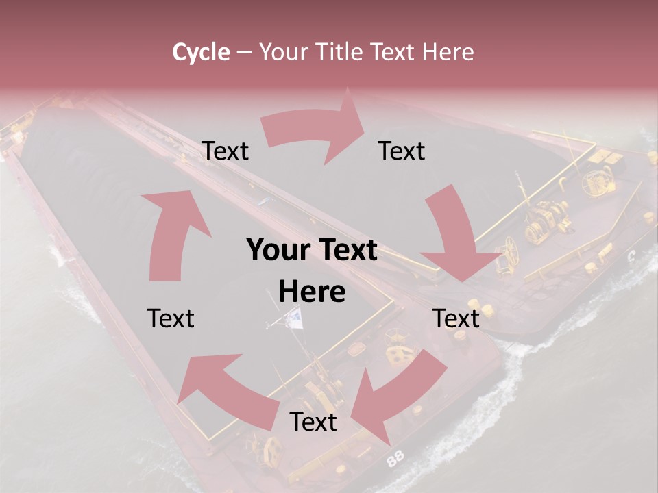 Load Tugboat Logistic PowerPoint Template