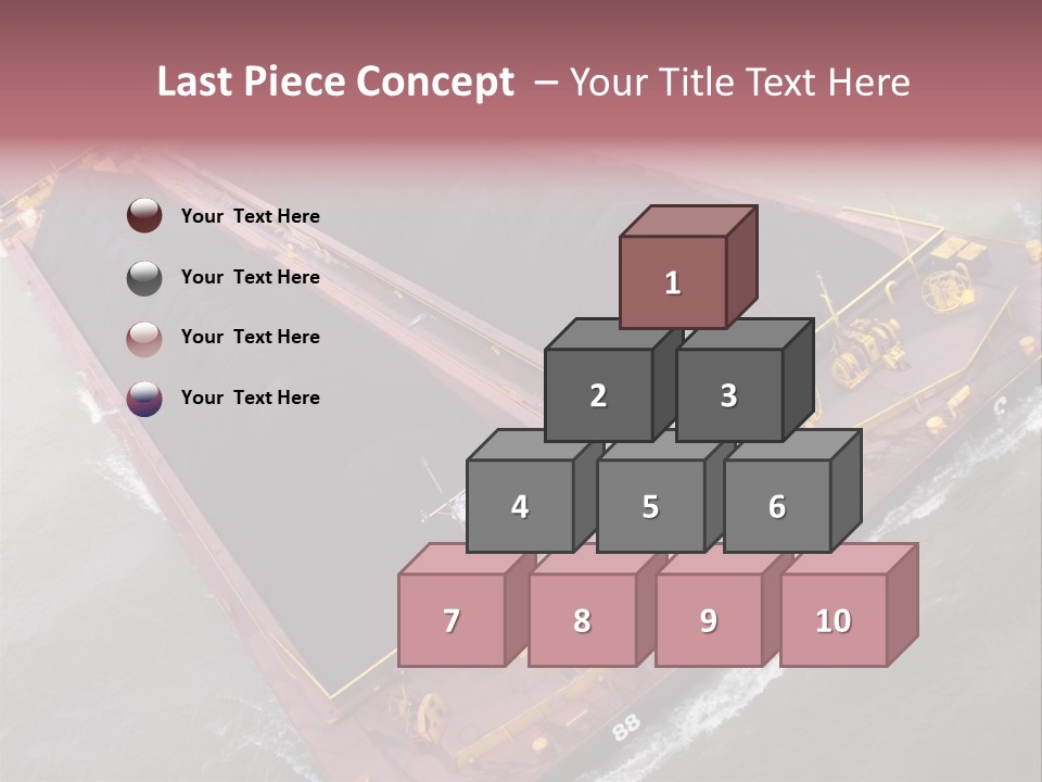 Load Tugboat Logistic PowerPoint Template