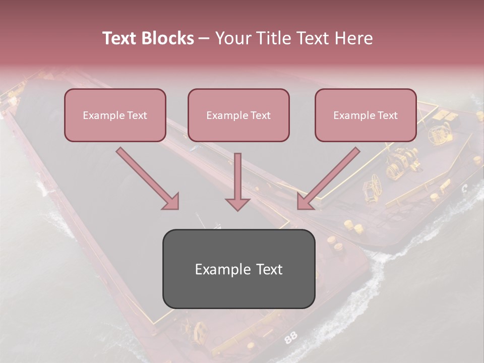 Load Tugboat Logistic PowerPoint Template