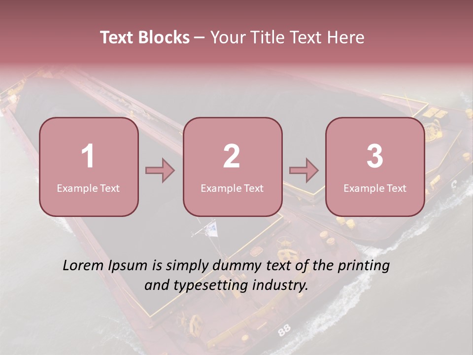 Load Tugboat Logistic PowerPoint Template