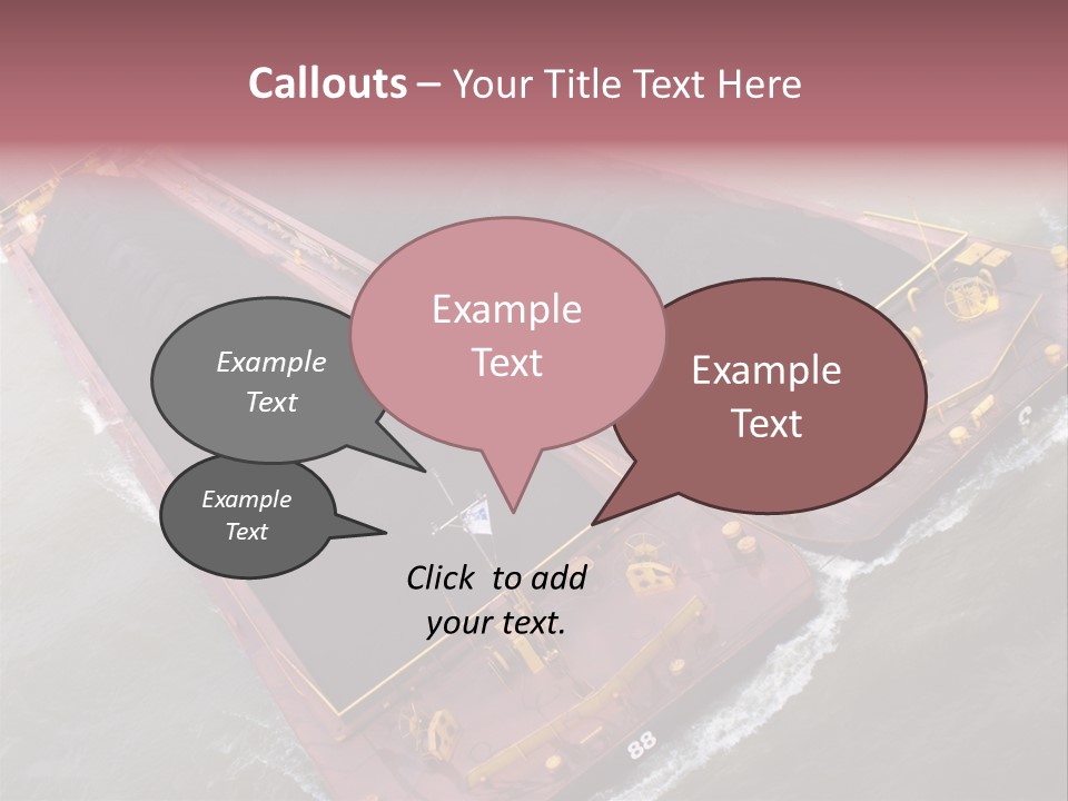 Load Tugboat Logistic PowerPoint Template