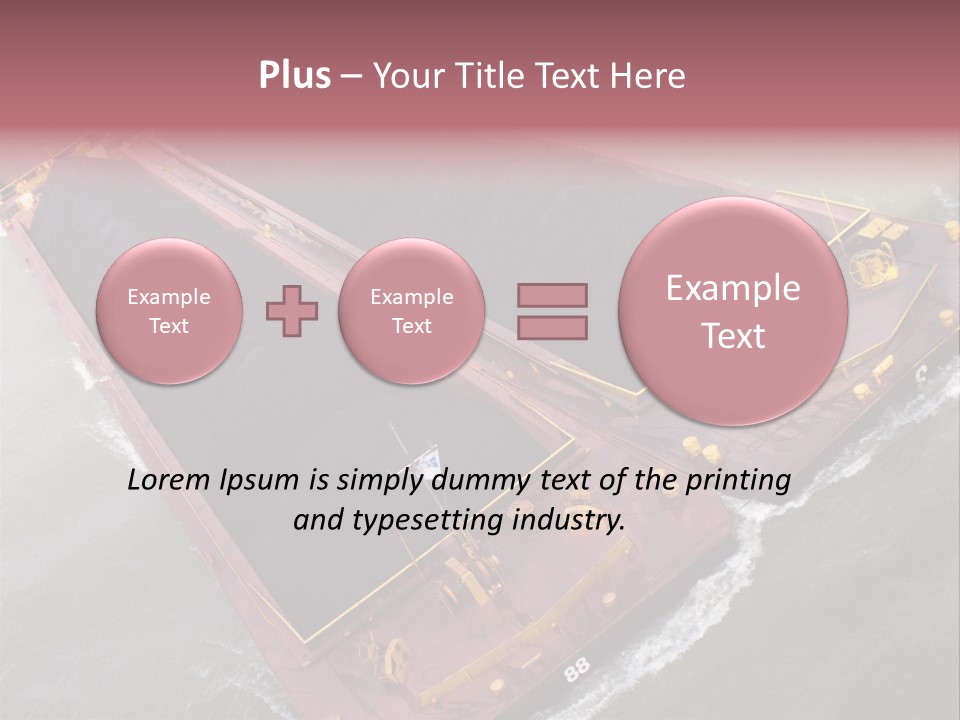 Load Tugboat Logistic PowerPoint Template