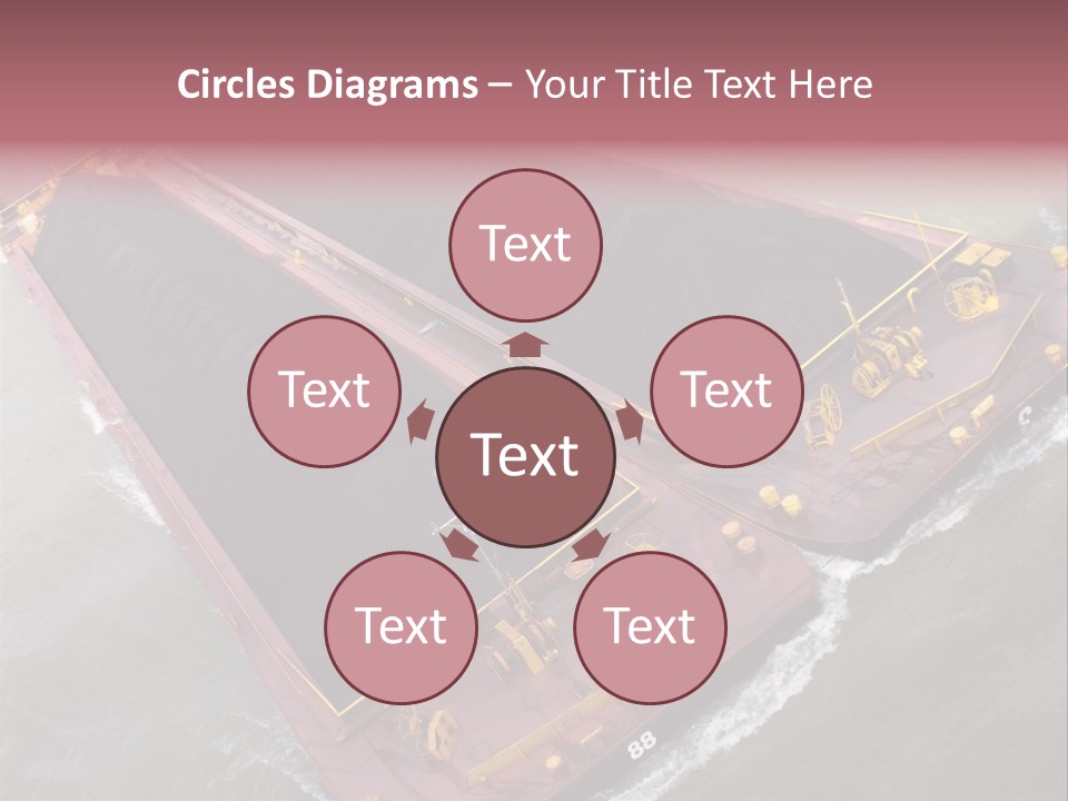 Load Tugboat Logistic PowerPoint Template