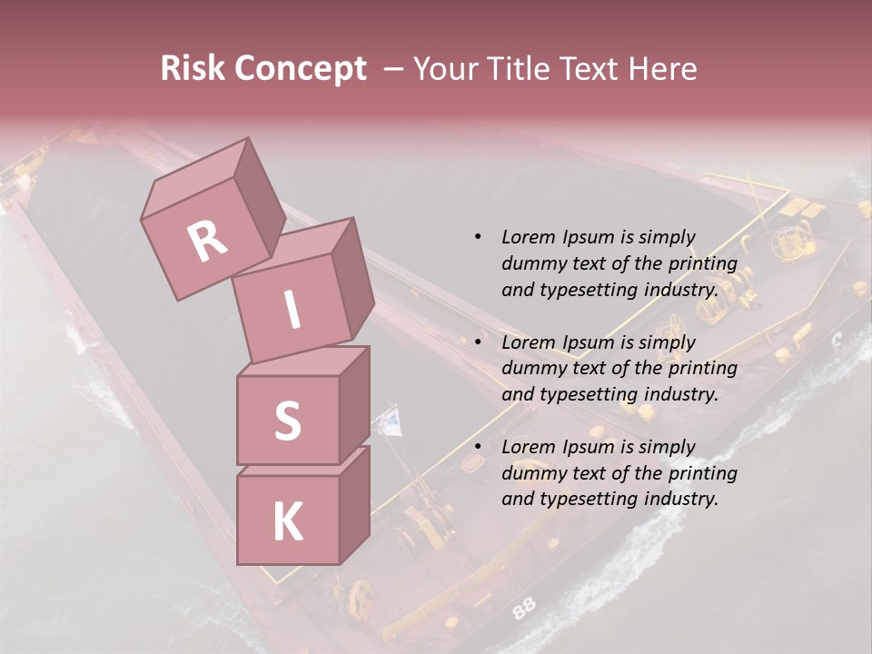 Load Tugboat Logistic PowerPoint Template