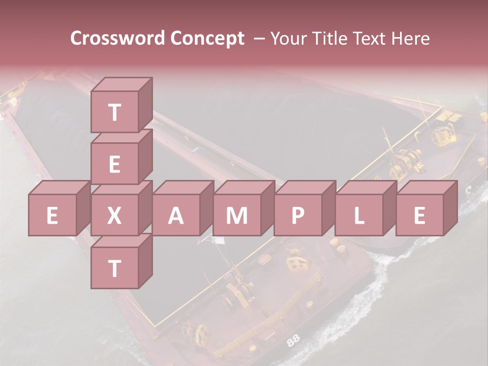 Load Tugboat Logistic PowerPoint Template