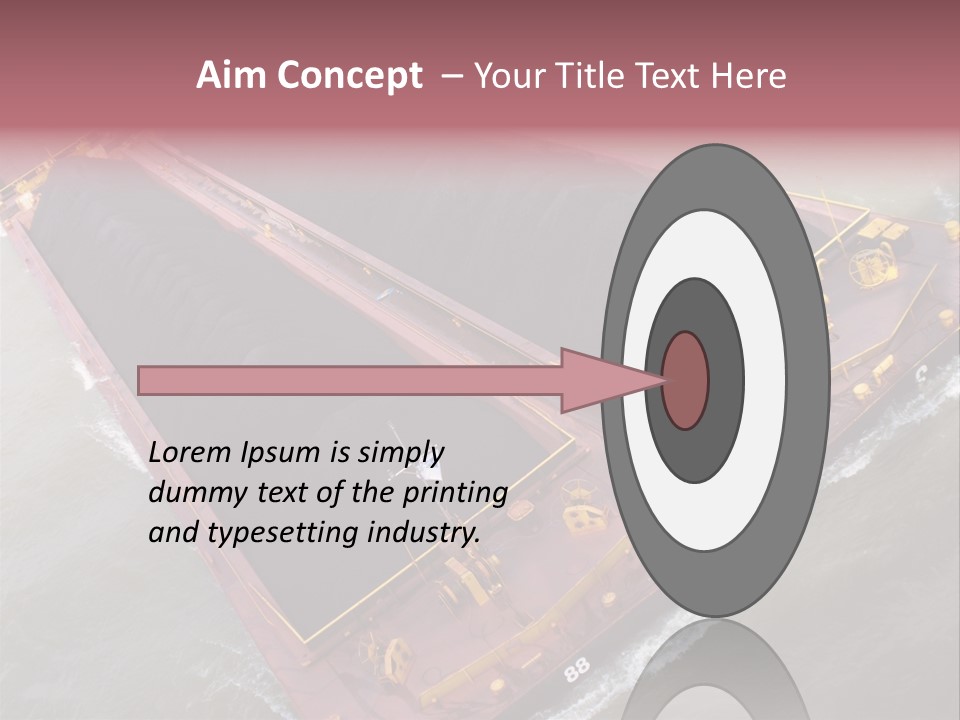 Load Tugboat Logistic PowerPoint Template
