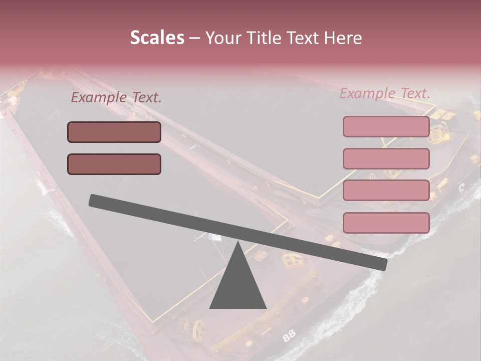 Load Tugboat Logistic PowerPoint Template