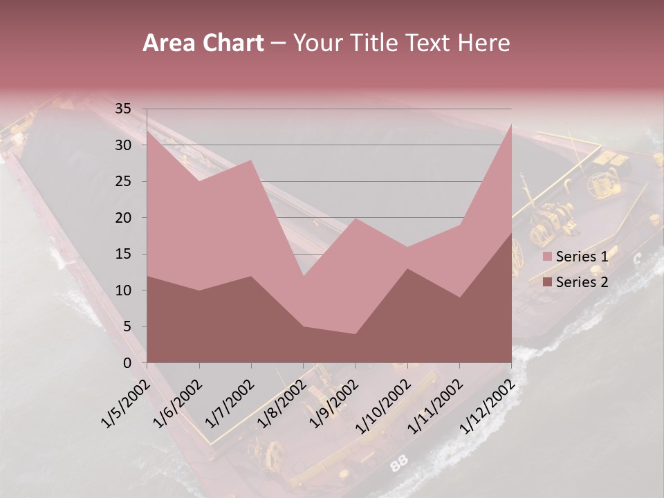 Load Tugboat Logistic PowerPoint Template