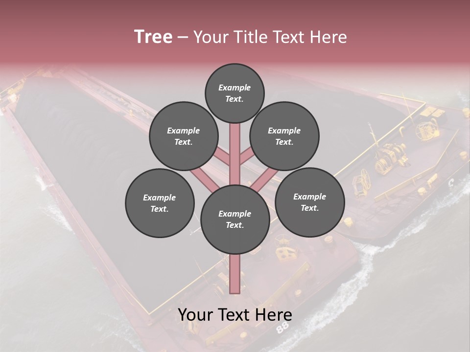 Load Tugboat Logistic PowerPoint Template