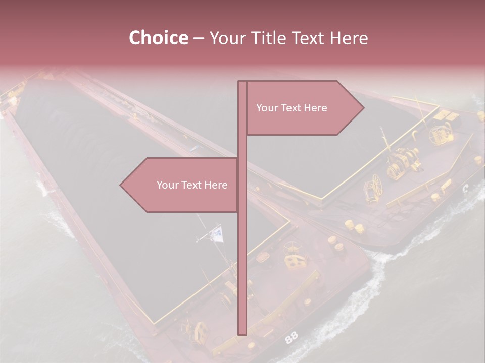 Load Tugboat Logistic PowerPoint Template