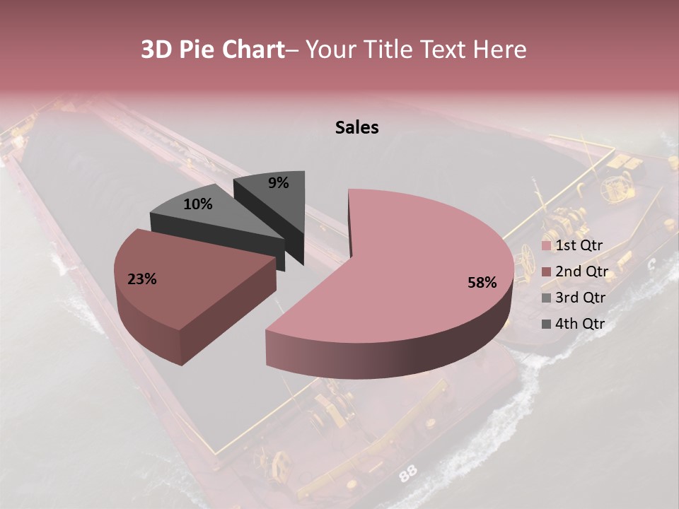 Load Tugboat Logistic PowerPoint Template