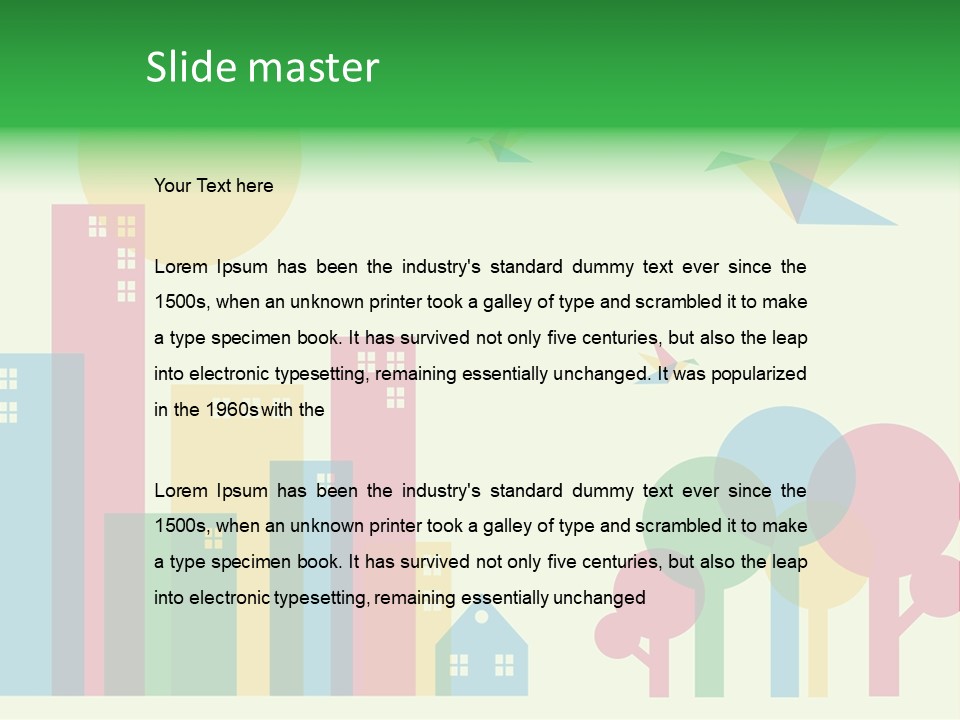 Sky Wing Urban PowerPoint Template