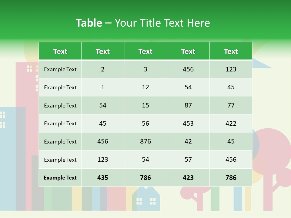 Sky Wing Urban PowerPoint Template
