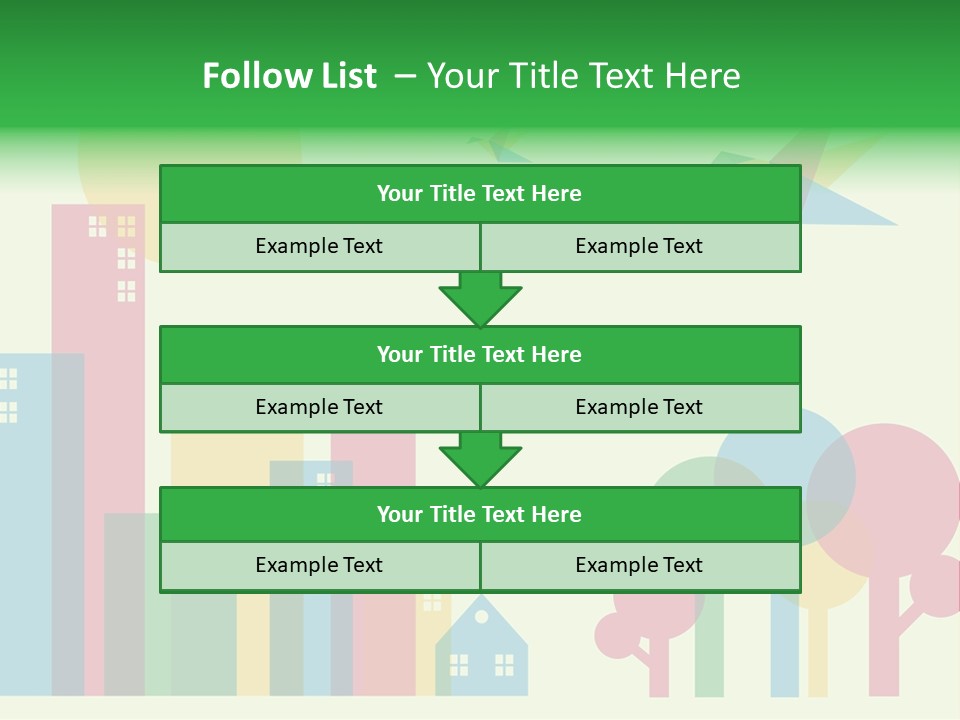 Sky Wing Urban PowerPoint Template