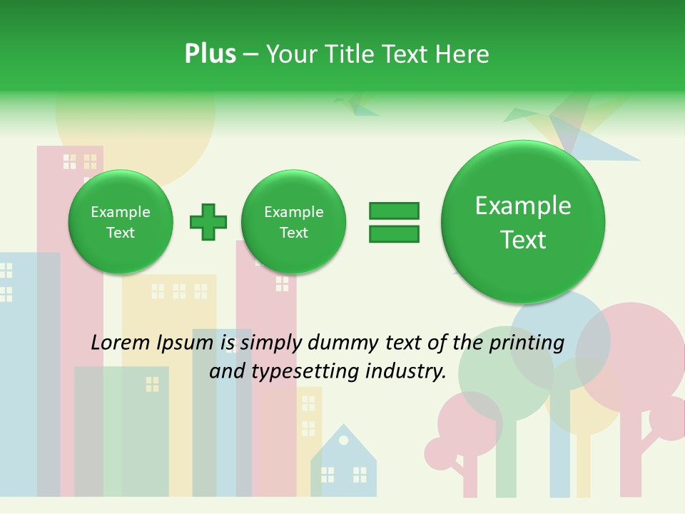 Sky Wing Urban PowerPoint Template