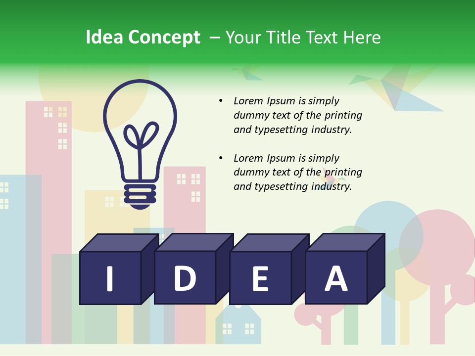 Sky Wing Urban PowerPoint Template