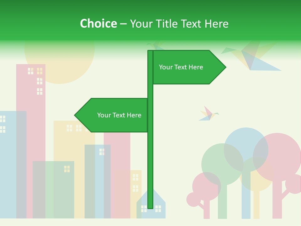 Sky Wing Urban PowerPoint Template