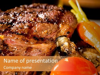Fillet Meat Gourmet PowerPoint Template