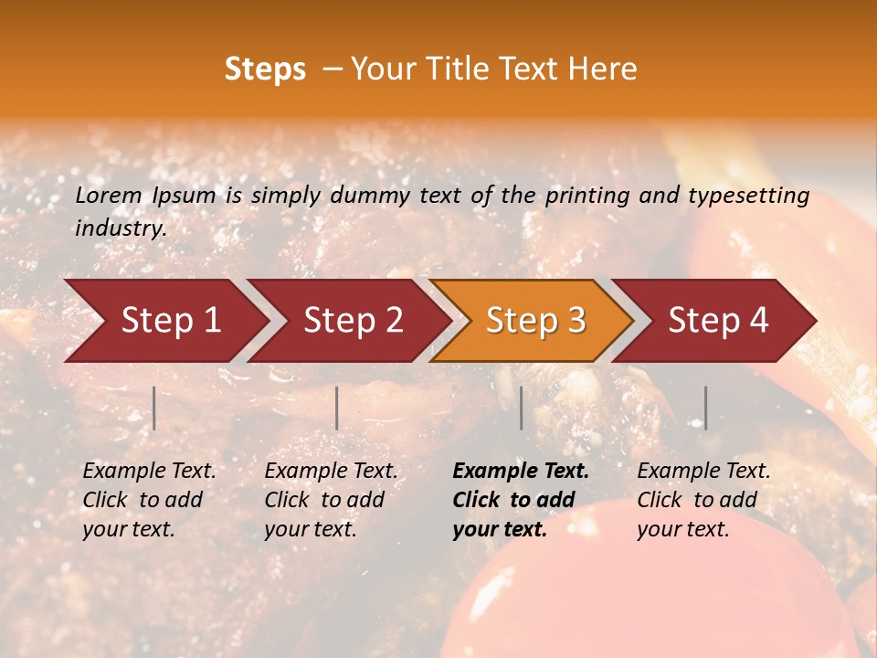Fillet Meat Gourmet PowerPoint Template