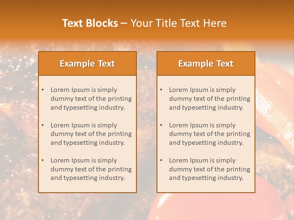 Fillet Meat Gourmet PowerPoint Template