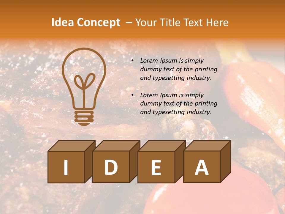 Fillet Meat Gourmet PowerPoint Template
