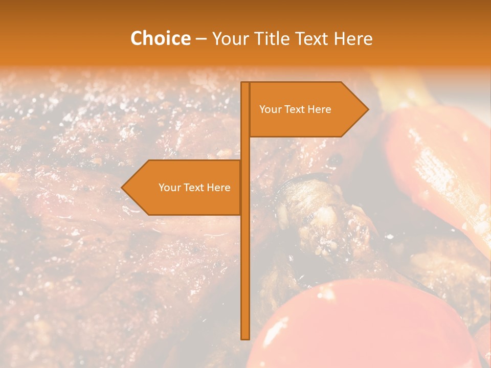 Fillet Meat Gourmet PowerPoint Template