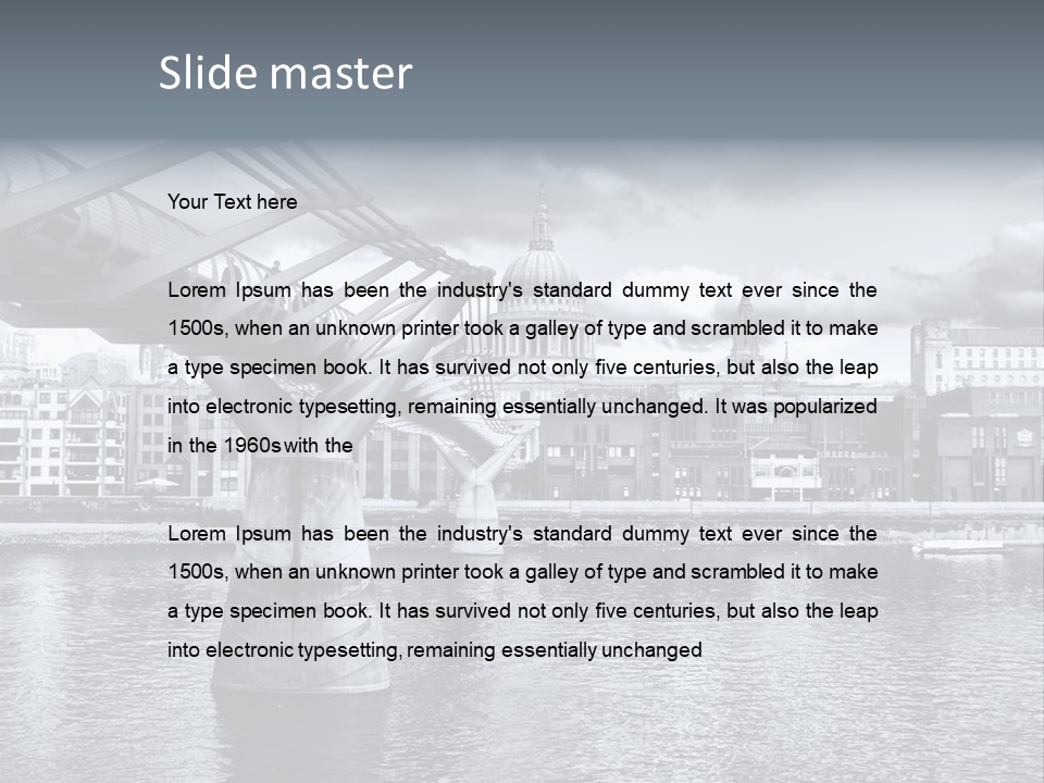 Landmark Europe White PowerPoint Template