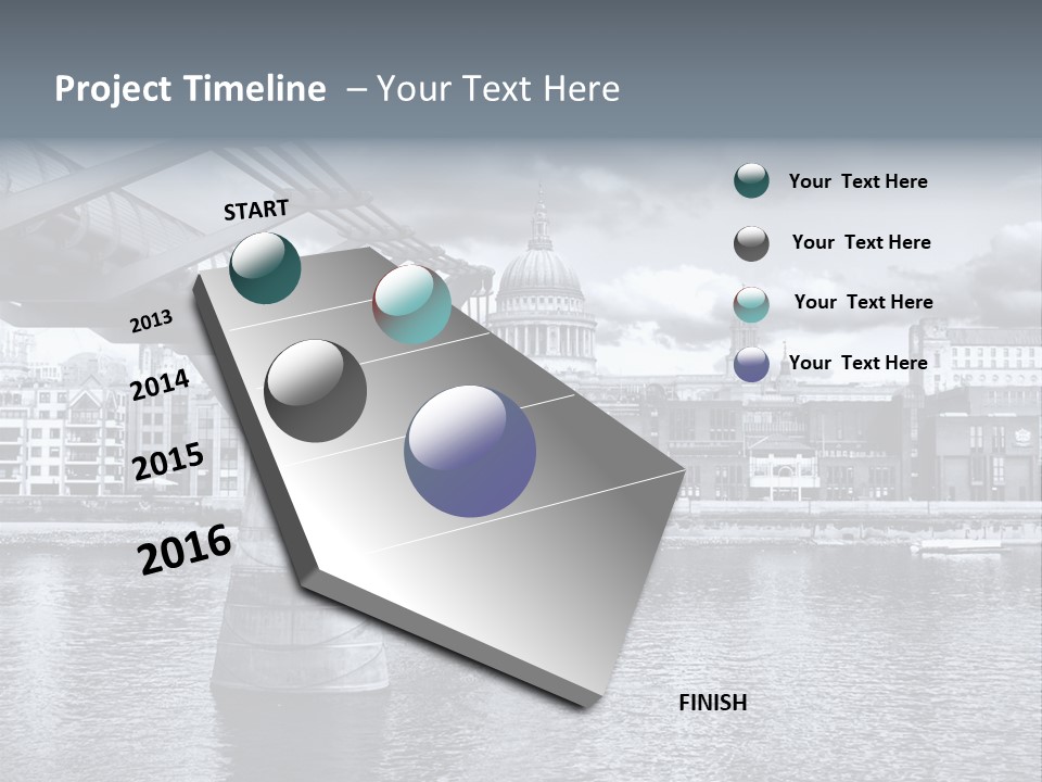 Landmark Europe White PowerPoint Template
