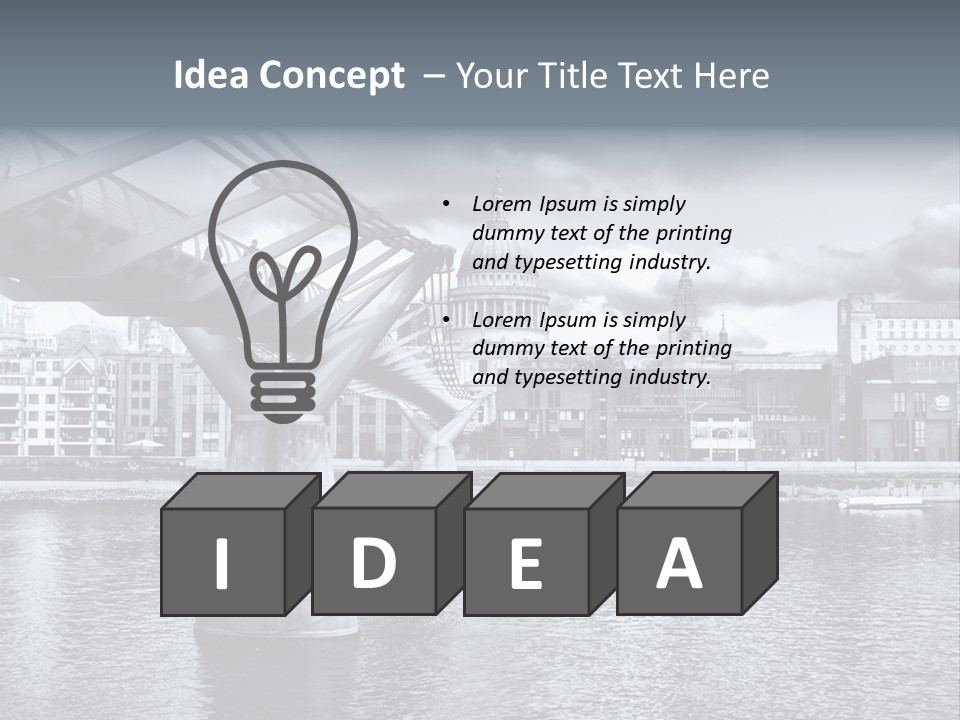 Landmark Europe White PowerPoint Template