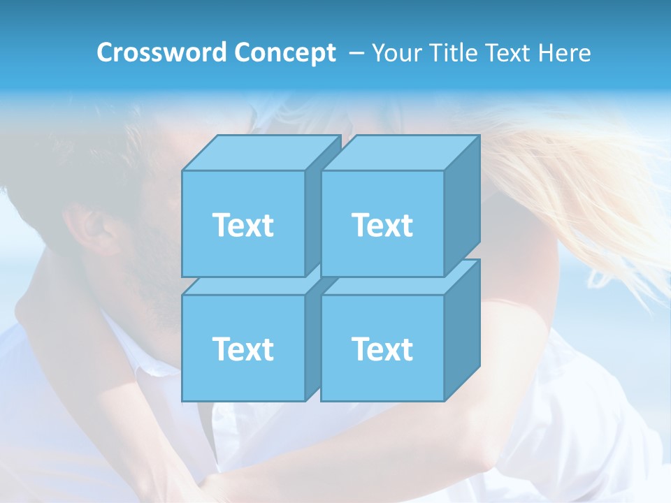 Lovers Couple Handsome PowerPoint Template