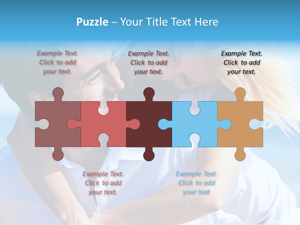 Lovers Couple Handsome PowerPoint Template