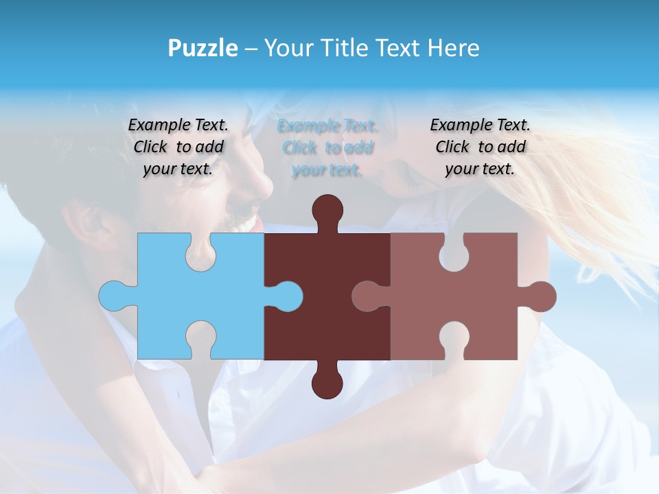 Lovers Couple Handsome PowerPoint Template