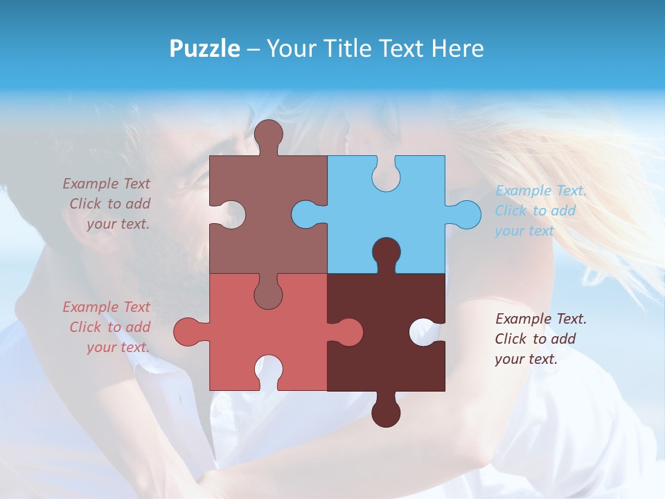 Lovers Couple Handsome PowerPoint Template