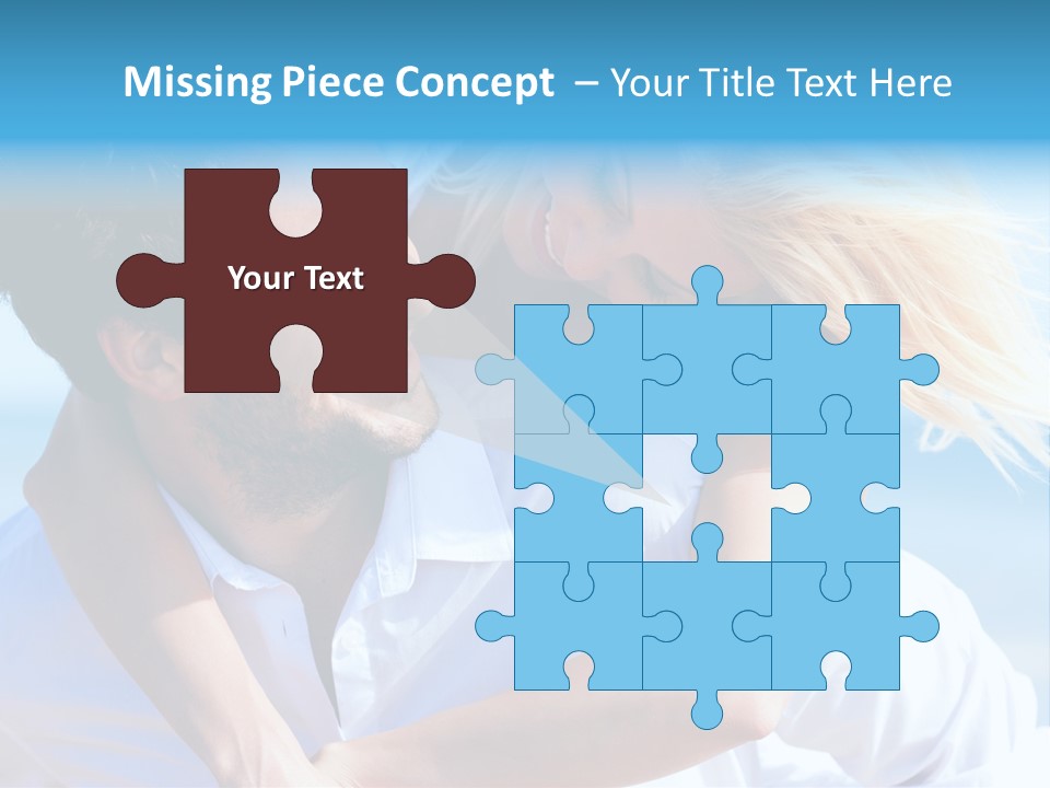 Lovers Couple Handsome PowerPoint Template