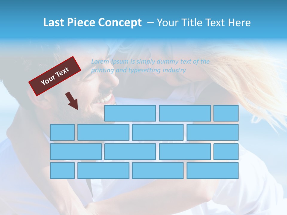 Lovers Couple Handsome PowerPoint Template